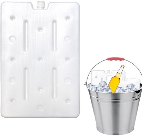 Impacchi di ghiaccio riutilizzabili, blocchi refrigerati per congelatore, a prova di perdite, blocchi di raffreddamento a lunga durata, blocchi di materiale HDPE riciclabili per picnic, campeggio,