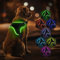 RUXAN Leuchtend Hundegeschirr, LED Hundeweste Geschirr wiederaufladbar, 7 Farben Hundelicht Geschirr für Nachtspaziergang Weiches Verstellbares Hundegeschirr für Kleine, Mittlere Große Hunde