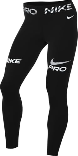 Nike Nike Pro 7/8-leggings Mit Mittelhohem Bund, Mesh-einsatz Und Grafik Für Damen - Leggings 7/8 - Entrenamiento para Mujer - Mujer