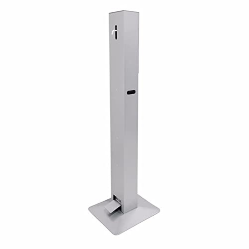 Soporte dispensador de desinfectante operado por pies con bandeja de goteo, soporte recargable para gel de mano/jabón para oficina, inodoro, restaurante higiene