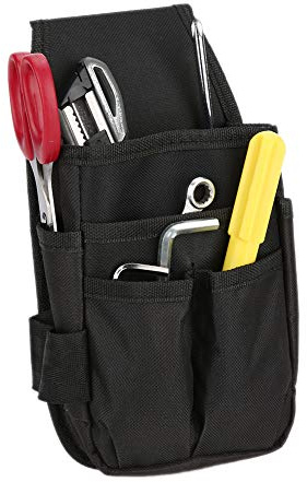 VOBOR Borsa Cintura Attrezzi Elettricista, Piccola Multi Tasche Oxford 600D Impermeabile Porta Utensili, per Fai da te Elettricisti Falegnami Muratori