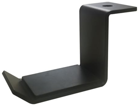 Zqxnt Gancio per cuffie con imbottitura in gomma morbida e bordi rialzati per riporre al sicuro il supporto per cuffie a casa, ufficio e scuola