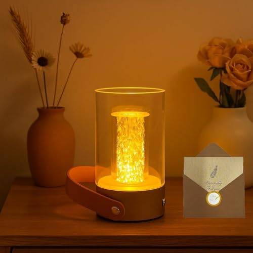 Rechargeable Table Lamp, Touch Control Bedside Lamps Nightstand Lamps | 3 Colors and Dimmable,Led Desk Light Cordless Touch Lamps for Bedroom Living Room Dining Room
