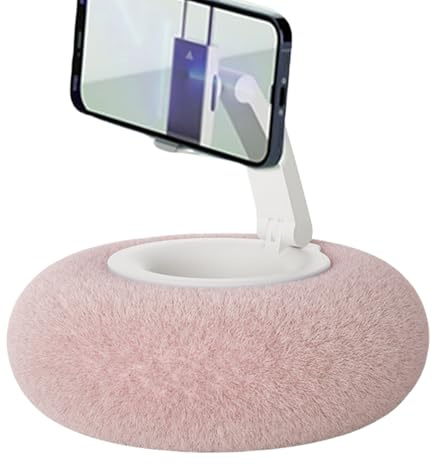 Soporte de almohada genérico para tablet – Peluche ajustable | Soporte con soporte de teléfono ajustable a 360 °, soporte de tableta con almohada, supot Talet Рillow | Cama de lectura cómoda