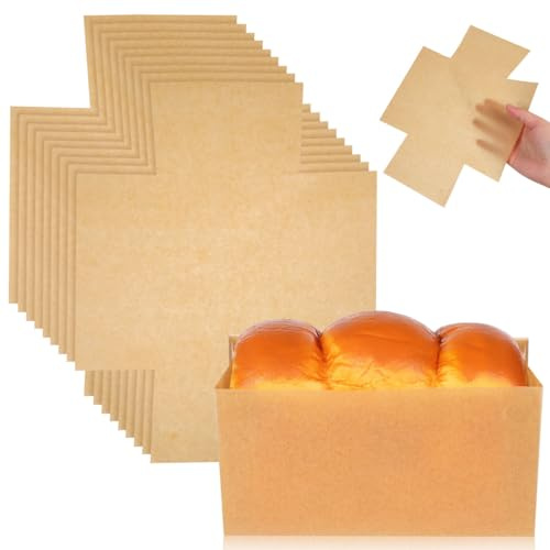 Gadpiparty Moldes desechables para horno, 50 unidades, papel pergamino antiadherente, para pan, pasteles y aperitivos, accesorios para horno y congelador