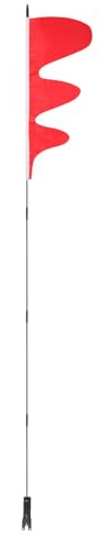SUPVOX Drapeau de Vélo de Sécurité Professionnel Mât en Fibre de Verre Solide 40 Cm Lot de 5 Set de Drapeaux Indéchirables Portables pour Cyclisme et Publicité, Accessoires pour Garçon