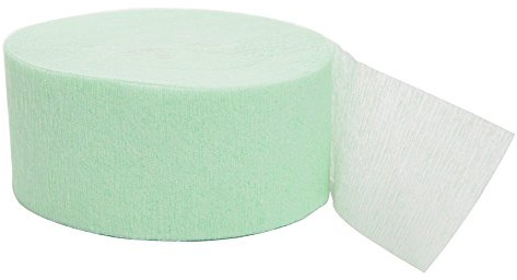 Unique Party 63055 - Serpentina de Papel Crepé para Fiestas - 24 cm - Verde Menta