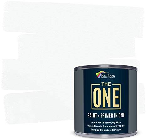 The ONE All-In-One Paint & Primer - Off White Satin, 2.5L | Multi-Surface 1 Coat Formula | Easy Indoor & Outdoor Decorating for Home & Garden Walls, Floors & Furniture | Durable, Water-Based & Low VOC