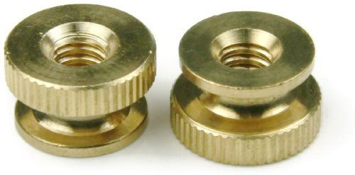 Knurled Thumb Nuts Brass Circular Knurl Nuts 1/4-20 Qty 25