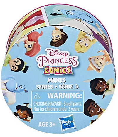 Disney Princesses Comics Mini poupées à Collectionner (5 cm) Boîte Surprise avec Personnages Populaires des Bandes dessinées Princess Comics, série 3