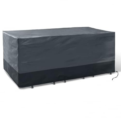 IDMarket - Housse de Protection pour Table de Jardin rectangulaire 250 x 200 x 74 cm