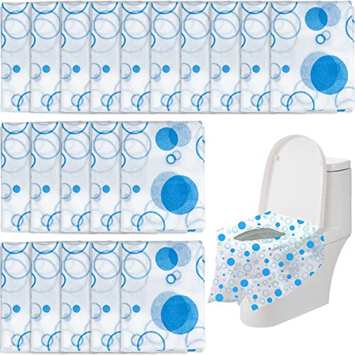 Pack of 20 Toilet Pads, 65 x 60 cm, Individually Packed, Ideal for Travel, Public Toilets and for Shopping Malls, Hospital, Office