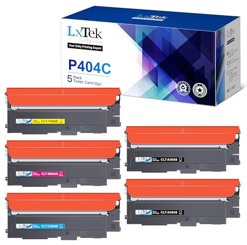 LxTek Purify CLT-P404C Toner Kompatibel für Toner Samsung C480W CLT-404S CLT-K404S CLT-C404S CLT-Y404S CLT-M404S für Toner Samsung C480FW C48X C430W C430 C480FN C480 C432W C432 C433W (5er-Pack)