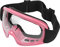 HEEPDD Occhiali da Moto per Bambini Occhiali da Sci Antipolvere Professionali Leggeri Occhiali da Sci per Moto Antivento per Bambini (Rosa)