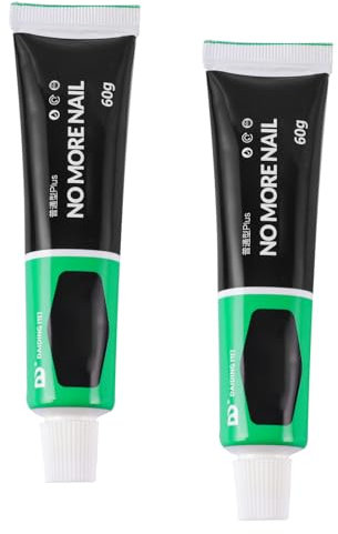 EclipseGuard 2 x 60g Alleskleber, Nicht Schrumpfender und Flexibler Alleskleber, Nail Free Glue, temperaturbeständiger Reparaturkleber, Extra Starker Wasserfest Kleber für innen und außen