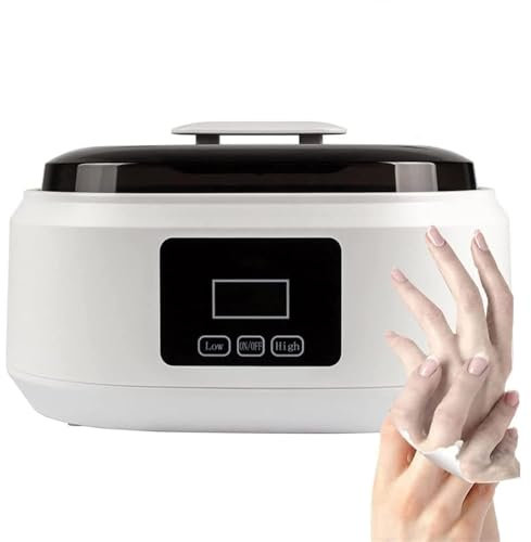 Vasca da bagno in cera di paraffina per mani e piedi, 200 W, scaldacera con display della temperatura, controllo della temperatura a 2 velocità, capacità 3,4 l per artrite e idratazione