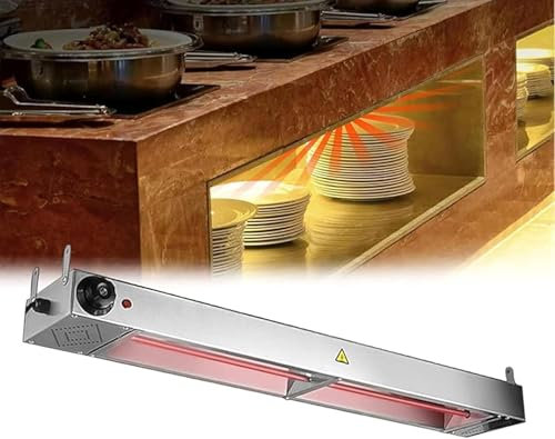 LJYKBFL Lampade riscaldanti per ristoranti, lampade riscaldanti Commerciali per Alimenti, lampade riscaldanti quadrate sospese per ristoranti