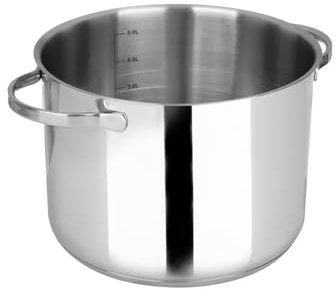 Moneta Allegro Pentola 22 cm in Acciaio Inox per tutti i Fuochi 5.9 Litri