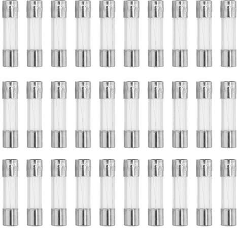 QUARKZMAN 30 stycken finsäkring 1,5 A säkringar 250 V glassäkring glasrör säkring snabbt glas säkringssats 5 x 20 mm