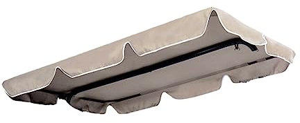 CIMAXIC De Toldo Abatible para Columpio 210d Beige Protección UV para Patio y Césped Resistente Al Polvo Decoloración Adecuado para Relajarse y Hacer Picnics