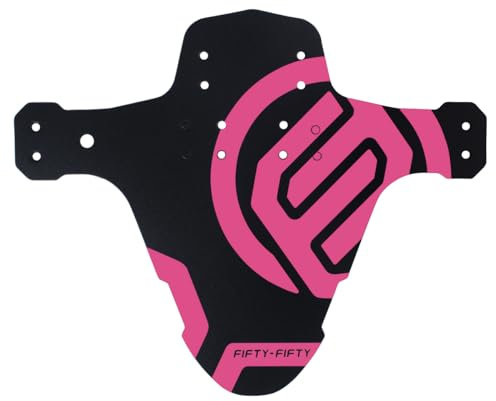FIFTY-FIFTY Parafango MTB per Bicicletta, parafanghi per Mountain Bike, Posteriore e Anteriore, paraspruzzi Fit 26 27,5 29 Pollici Fat Bike (Rosa, 1 Confezioni)