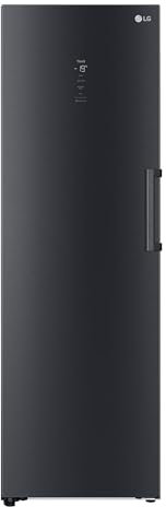 LG GFM61MCCSF, Klasse D, 324 L, Gefriergerät mit Touchdisplay, XXL-Stauraum, DoorCooling+, LINEARCooling, Wi-Fi ꟷ Matte Black
