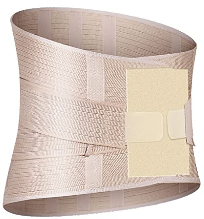 OAQZGBVK Women Postpartum Girdle Corset Recovery Belly Band Wrap Belt with Removable Heating Pad Abdominal Lumbar Support Belt Weight Loss Burn Fat Body Shape (Size : XXL) (X) (Small)