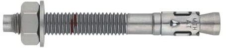 INDEX A PERFECT FIXING - AHAT12140 [MTH-AT] Ancrage mâle pour charges élevées, homologué, axe et clip en acier Atlantis C4-M, dimensions : M12 x 140 Ø12, boîte de 50 unités