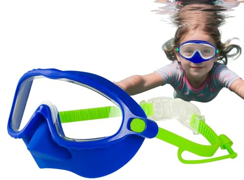 Gafas De Natación - Gafas Para Niños Con Cubierta Nasal | Gafas De Nariz | Gafas De Buceo Para Niños Anti-ascendencia | Cubierta Facial De Visión Transparente Ajustable Ajustable A Prueba De F