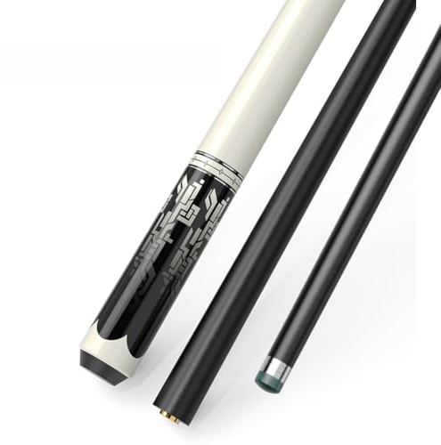 Stecche da Biliardo 148CM, 2 Pezzi In Fibra Di Carbonio 10mm 11,5mm 13mm Punta Snooker Stecca da Biliardo Segnali Di Biliardo A Bassa Deflessione Bastoncini Con Sacca/custodia(Size:13MM,Color:R1)