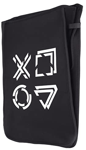 Cryfokt Custodia Protettiva Rimovibile con Copertura Antipolvere per 5 per Console, Accessori per Console di Gioco in Fibra Nera