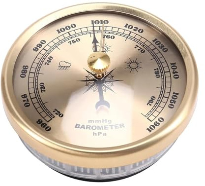 BinaryABC High Precision Barometer for Home Indoor Fishing | Dial Barometric Pressure Gauge,Accurate Weather Monitoring