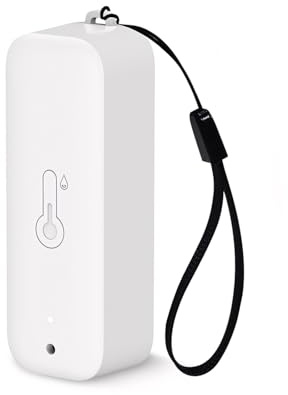 Wifi hygrometer, utomhustermometer, trådlös 150 m räckvidd, Tuya APP datalagring och kalibrering, temperatur och fuktighet, 1 sensorer