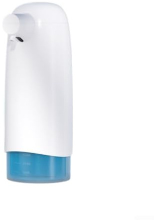 Dispensador automático de jabón montado en la pared, dispensador de desinfectante de manos de espuma sin contacto con sensor para baño, cocina, hotel, blanco, 10,3 x 7,4 x 18,2 cm (tipo gel negro)