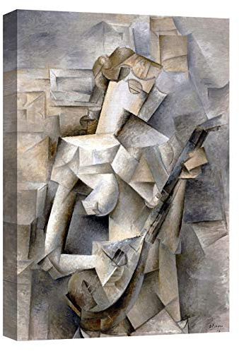 canvashop Quadri Moderni Soggiorno Picasso Mandolino Cm 100X70 Quadro Stampa Su Tela