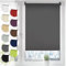 Verdunkelungsrollo Klemmfix ohne Bohren 35cm x 150cm Grau Verdunklungsrollo Fensterrollo Rollo Seitenzugrollo Klemmrollo für Fenster & Tür