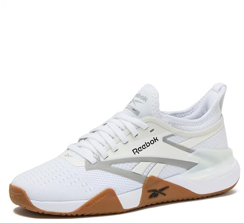 Reebok Nano Court Womens Tennis Shoes, Pickleball Shoes for Women, White/Black/Grey 1, 9