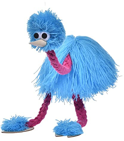 Genikeer Walking Ostrich Puppet | Funny Interactive Bird Puppet | Ostrich Puppet Strings | Plush Marionette Toy Pull String Puppet | Handmade Ostrich Marionette Puppets String Doll For Kids