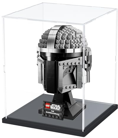 Nynelly Vitrine en acrylique pour casque Lego 75304 75328 75349 - Boîte de présentation épaisse en acrylique transparent pour objets de collection - Vitrine pour figurines d'action, jouet - Vitrine