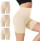 IceCony Radlerhose Damen Kurz für Kleid Sport Shorts Boxershorts Leggings Sporthose Beige Hautfarbene Blickdicht Laufhose Reibungslos Tennishose Outdoor Biker Kurze Fahrradhose Fahrrad M 3er Pack