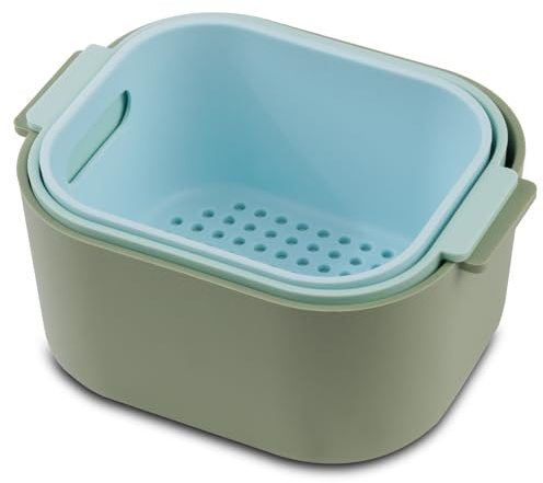 HOTUT Silicone Nesting Bowls and Sieve, 3 Pcs Soft Sand Toys Set for Kids, Beach Toys, Tuff Tray Accessories, Early Development & Activity Toys