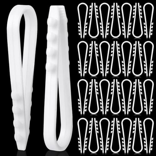 Tacos Clavijas Pasacables 100Pcs Para Presionar Tacos De Cable Ø3-13mm Clips Cables Sujeta Cables Pared longitud 55mm Para Fijación Hormigón Ladrillo Blanco