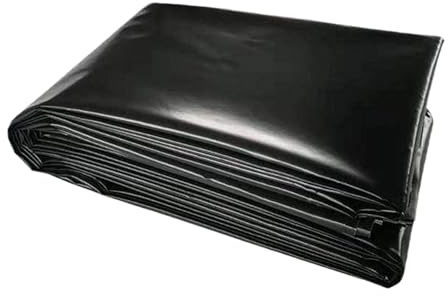 GOUZOO Telo per Laghetto da Giardino 2200 x 2200 cm in HDPE Pesci Rivestimenti Preformati Pre Tagliato per Piscina Giardino Laghetti, Fontane, Giardini Acquatici e Cascate, Nero