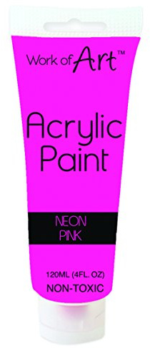 Work of Art Acrylic Paint - Neon Pink
