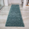 Duck Egg Blue Thick Super Soft Pile Hallway Shaggy Carpet Runner Rug Green Stain Resistant Non Shedding Durable Modern Lounge Living Room Bedroom Floor Area Rugs 60cm x 230cm