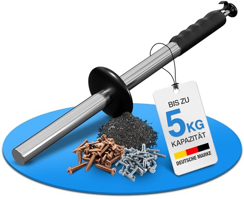 Barra magnetica NTG per trucioli, con capacità di 5 kg, lunghezza 385 mm Raccoglitore magnetico per trucioli Utensile di raccolta per trucioli metallici e trucioli di piallatura Per trucioli metallici