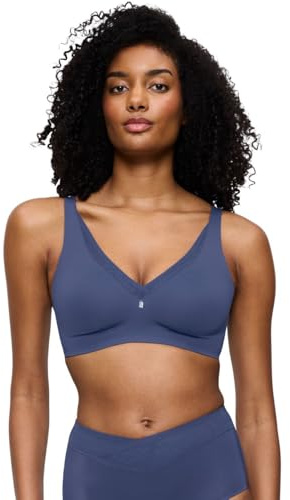 Triumph True Shape Sensation T N01 - Soutien-Gorge Minimiseur sans Armatures, Denim Vintage, 85D