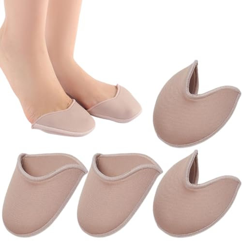 2 Paia Proteggi Dita Piedi, Copri Punta in Tessuto per Scarpe, Cuscinetti per Dita dei Piedi per Scarpe da Punta, Cuscinetti Morbidi per Donne e Ragazze per Ballerine a Punte