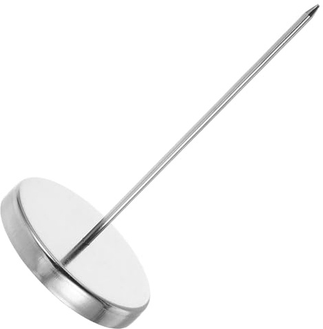 OHPHCALL Porta Facturas Metálico con Base Redonda Estable, Soporte para Recibos y Tickets de Restaurante, Pinchos para Notas, Tenedor de Metal Resistente, Adecuado para Cocina, Oficina