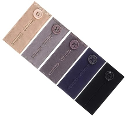 5Pcs elastico vita pulsante estensori cintura estensione pulsante accessori abbigliamento per pantaloni vita strumento